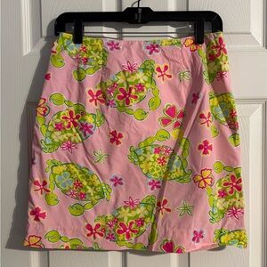 Lilly Pulitzer Pink Crab Print Skirt – Size 6